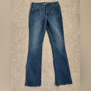 Old Navy Women's Boot Cut Jeans in Dark Blue